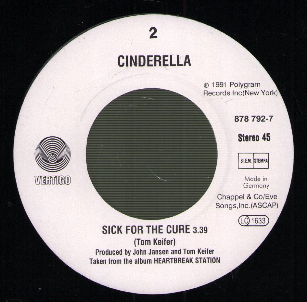 Cinderella - Heartbreak Station - 7 Inch