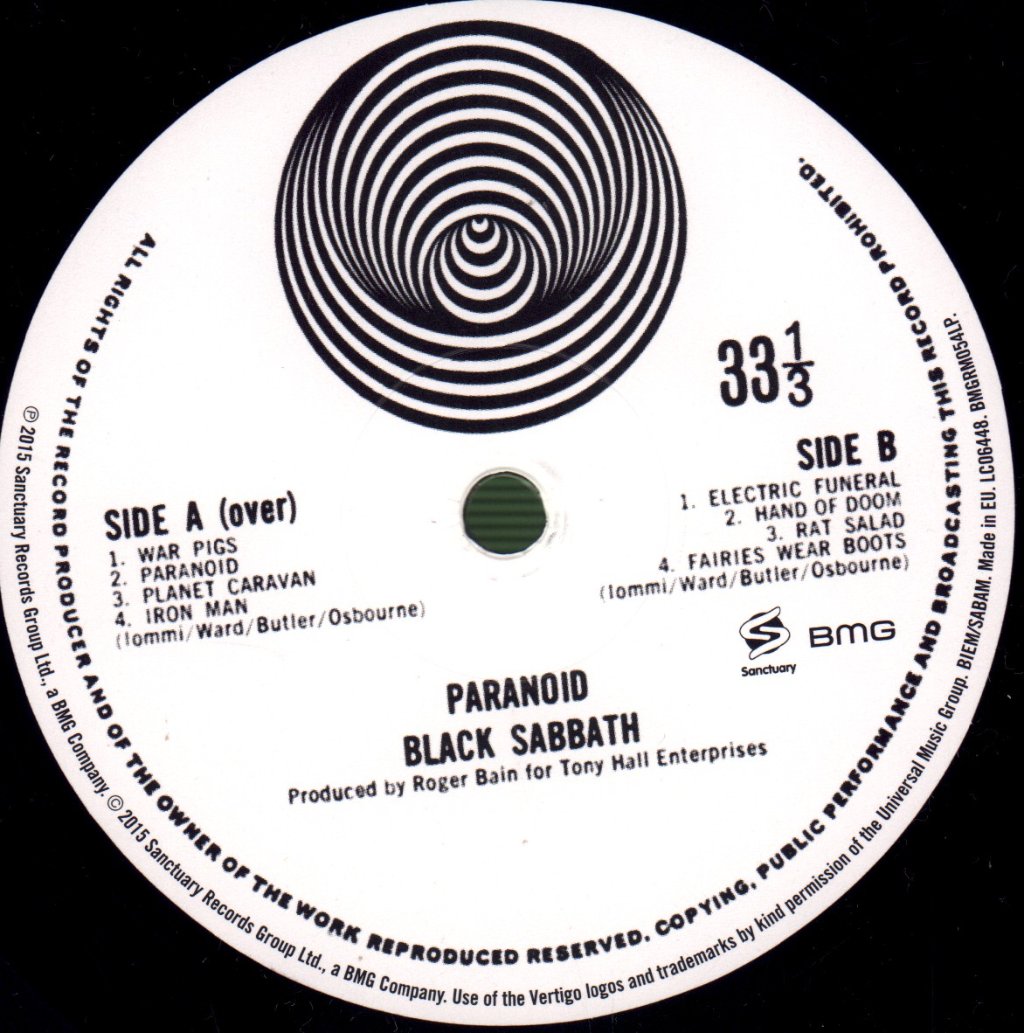 Black Sabbath - Paranoid - Lp