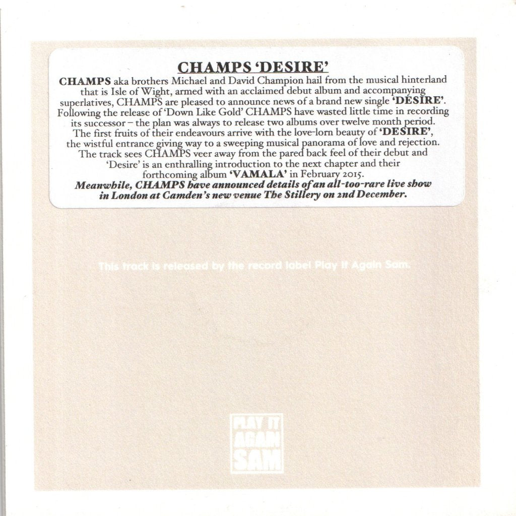 Champs - desire - Cdr