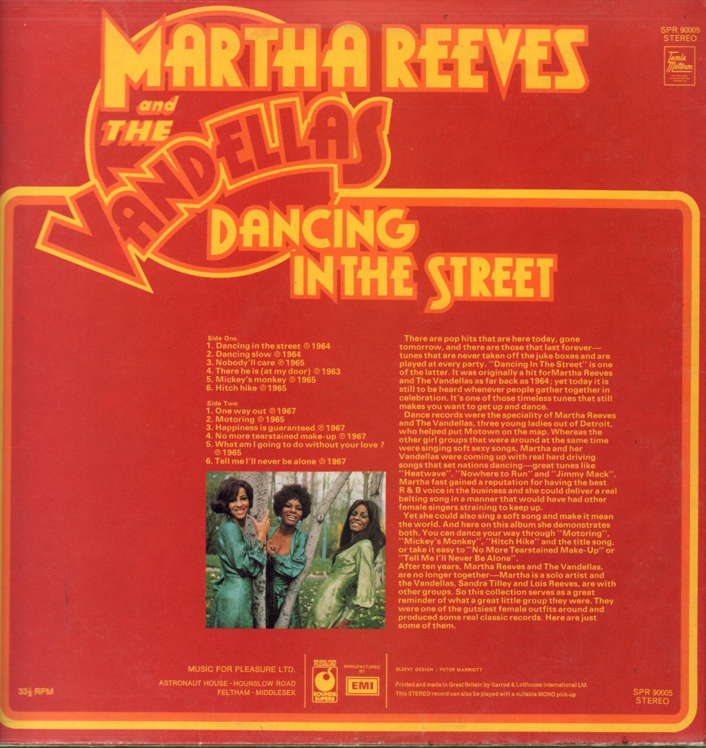 Martha Reeves And The Vandellas - Dancing In The Street - Lp
