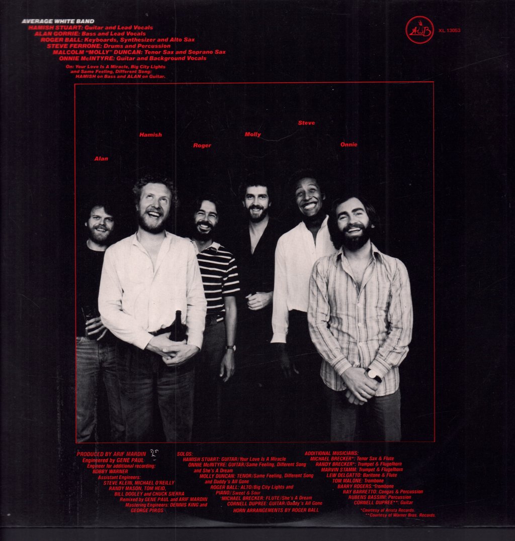 Average White Band - Warmer Communications - Lp