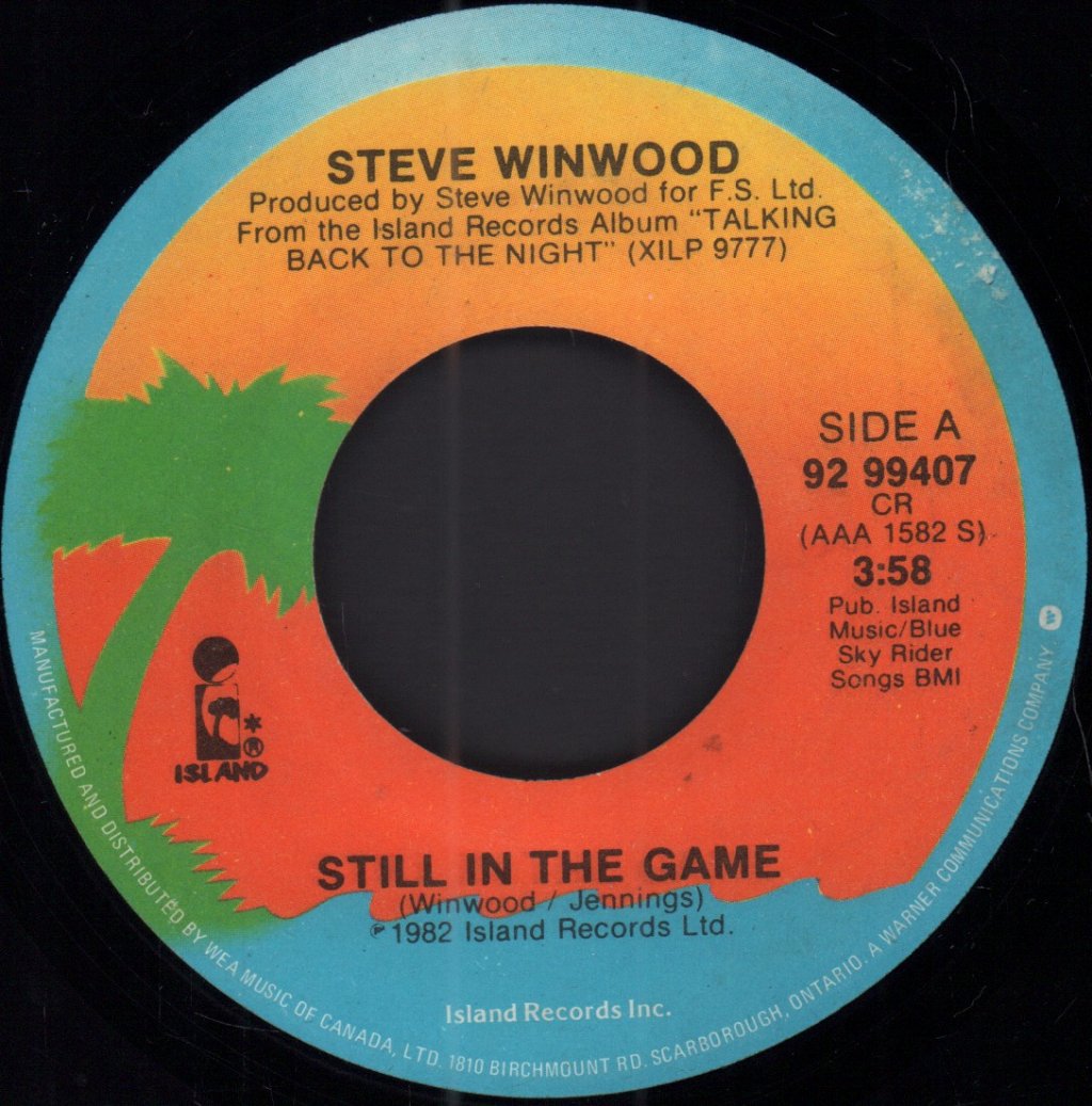 Steve Winwood - Still In The Game / Dust - 7 Inch