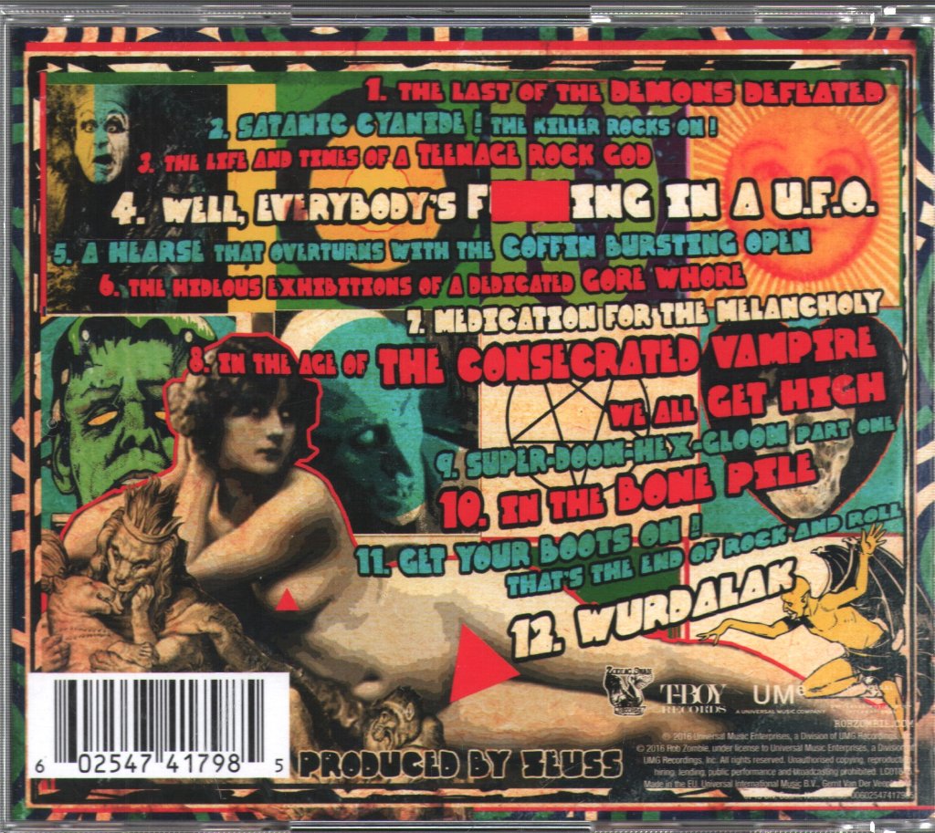 Rob Zombie - Electric Warlock Acid Witch Satanic Orgy Celebration Dispenser - Cd