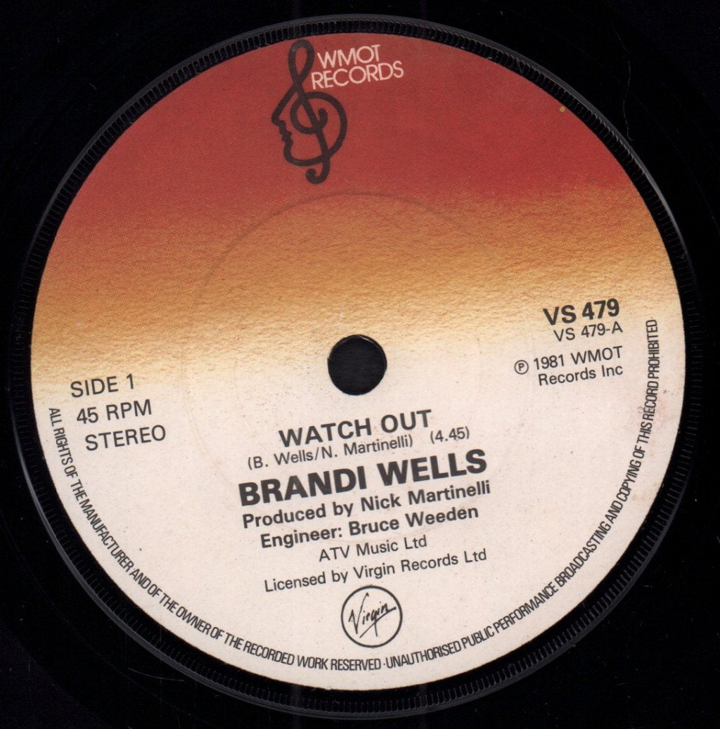 Brandi Wells - Watch Out - 7 Inch