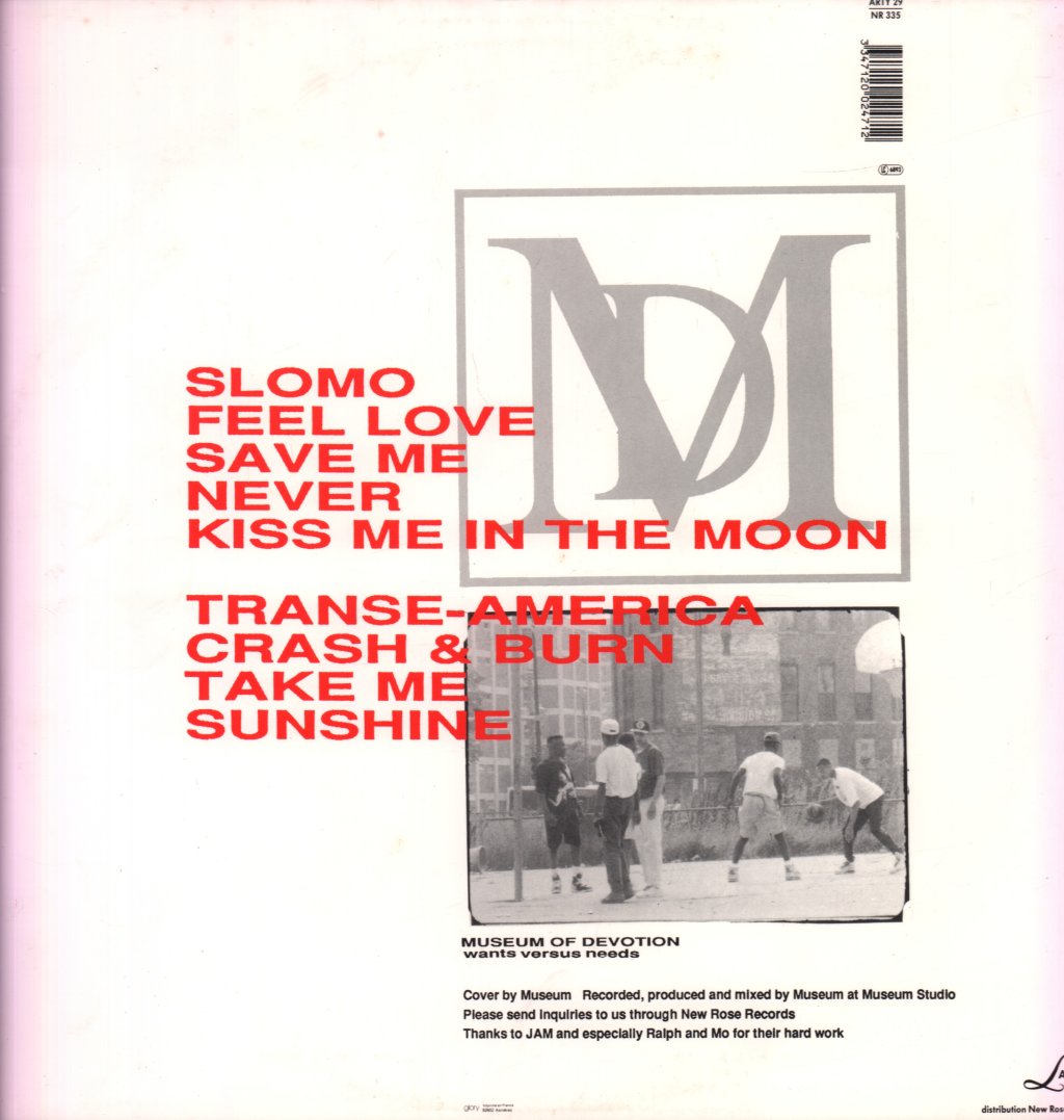 Museum Of Devotion - Wants Versus Needs - Lp