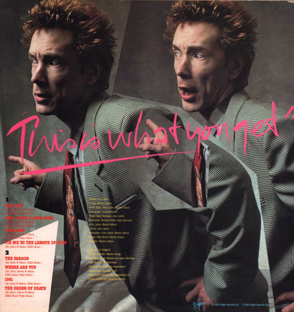 Public Image Limited - This Is What You Want This Is What You Get - Lp