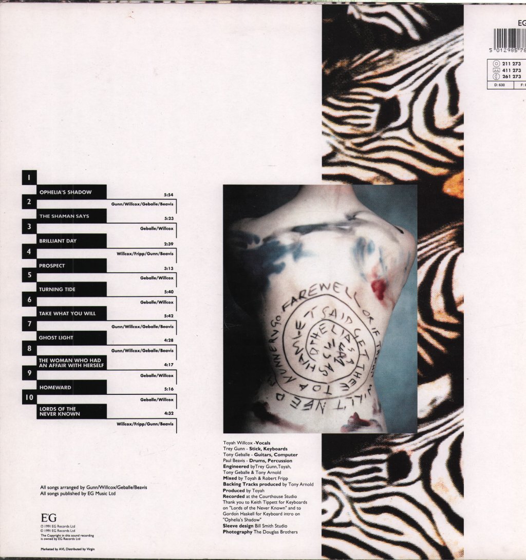 Toyah - Ophelia's Shadow - Lp