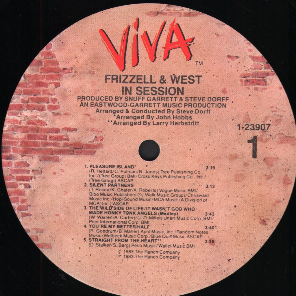 David Frizzell And Shelly West - In Session - Lp