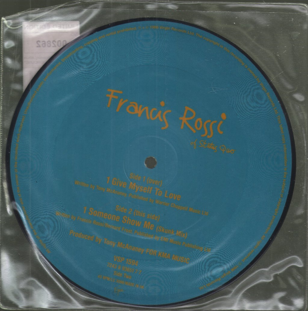 Francis Rossi (status quo) - Give Myself To Love - 7 Inch