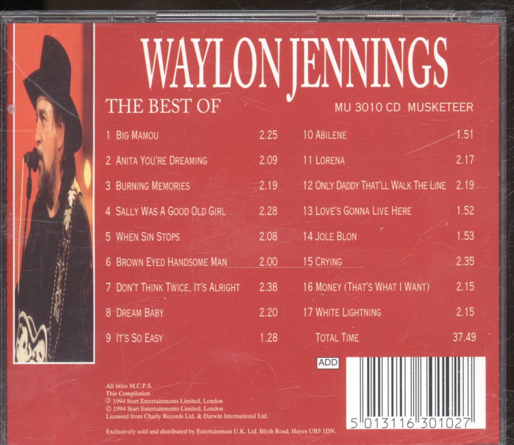 Waylon Jennings - Best Of - Cd