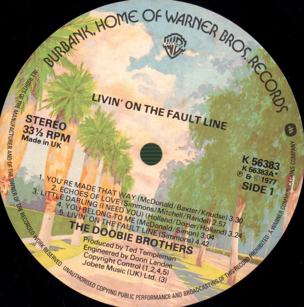 Doobie Brothers - Livin' On The Fault Line - Lp