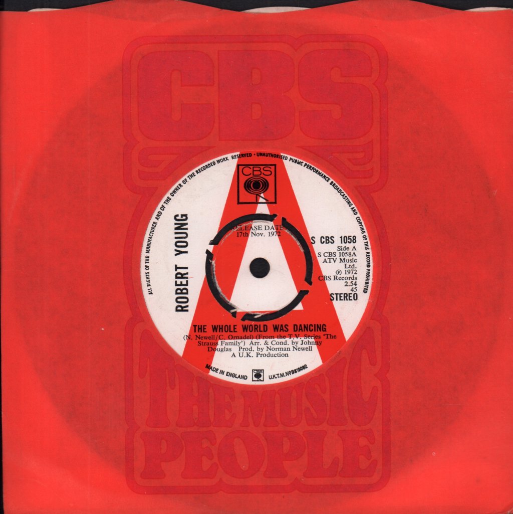 Robert Young - Whole World Was Dancing - 7 Inch
