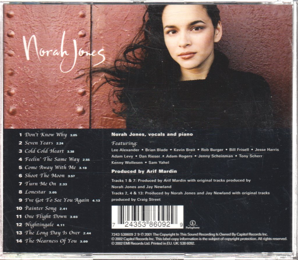 Norah Jones - Come Away With Me - Cd
