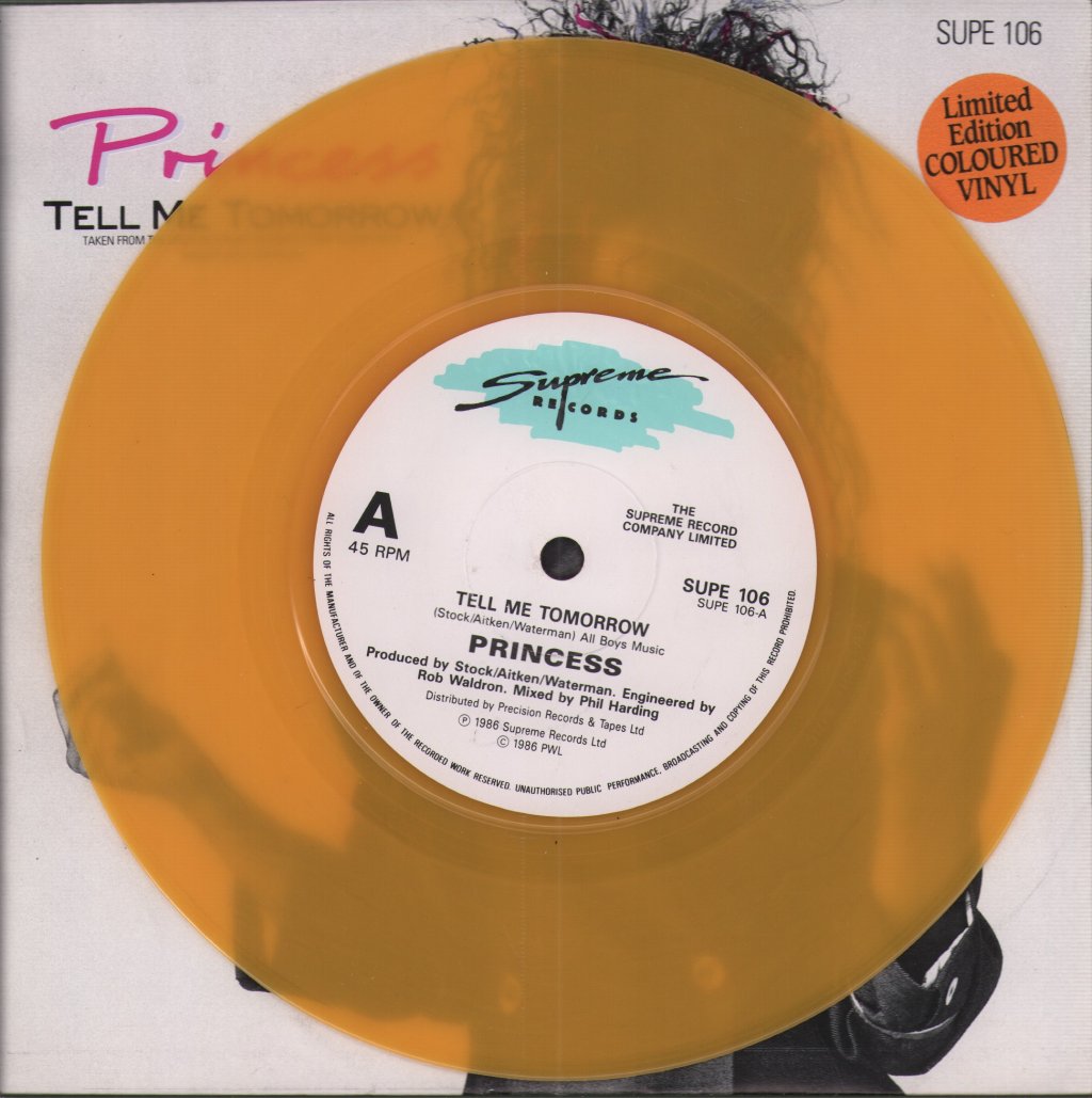 Princess - Tell Me Tomorrow - 7 Inch