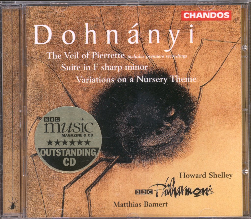 Howard Shelley, Matthias Bamert, BBC Philharmonic - Dohnányi - Veil Of Pierrette / Suite In F Sharp Minor / Variations On A Nursery Theme - Cd