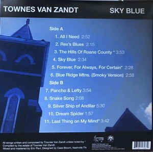 Townes Van Zandt - Sky Blue - Lp