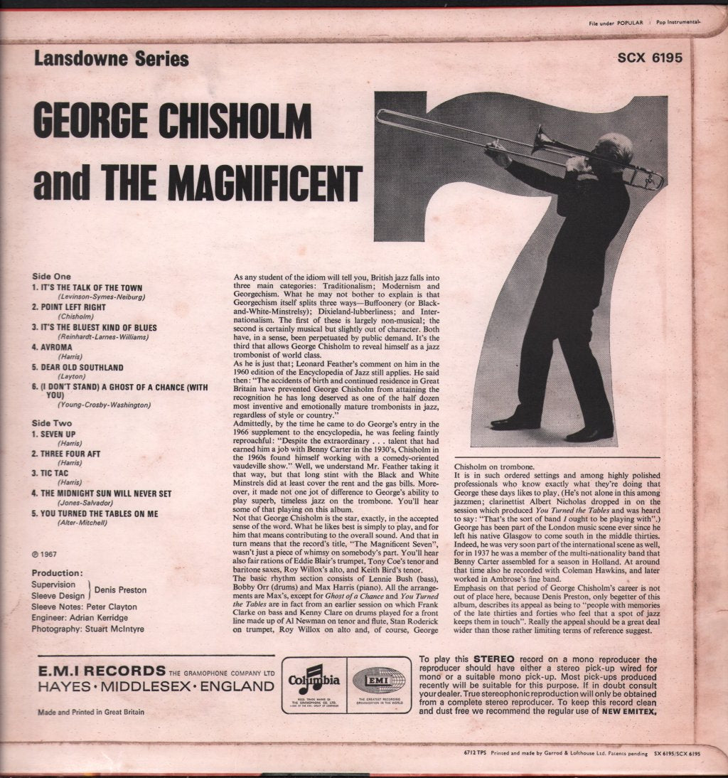 George Chisholm - Magnificent 7 - Lp