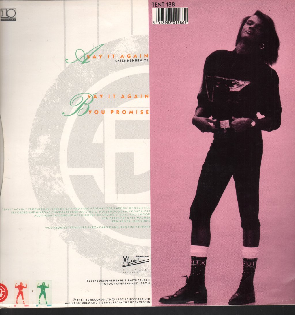 Jermaine Stewart - Say It Again - 12 Inch