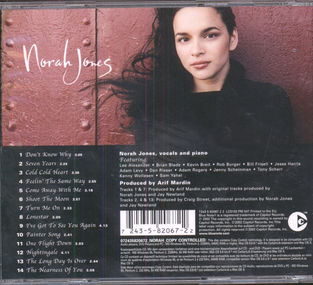 Norah Jones - Come Away With Me - Cd