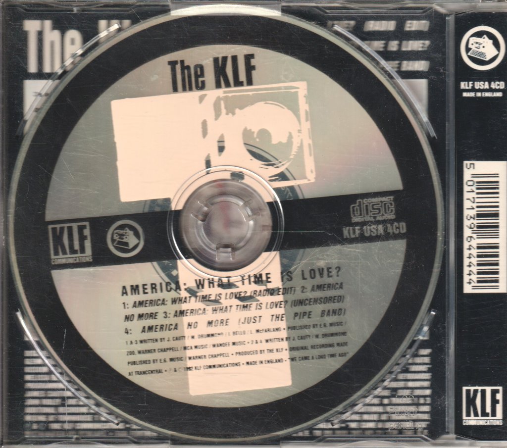 KLF - America What Time Is Love - Cd