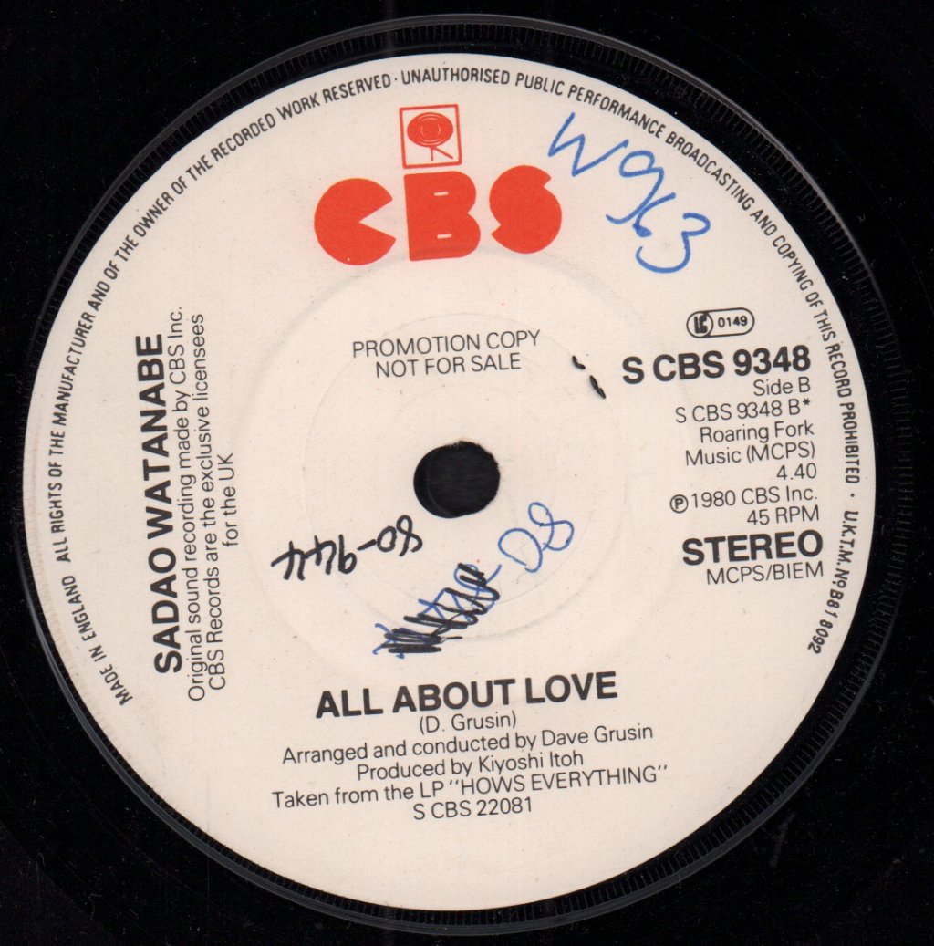 Sadao Watanabe - No Problem - 7 Inch