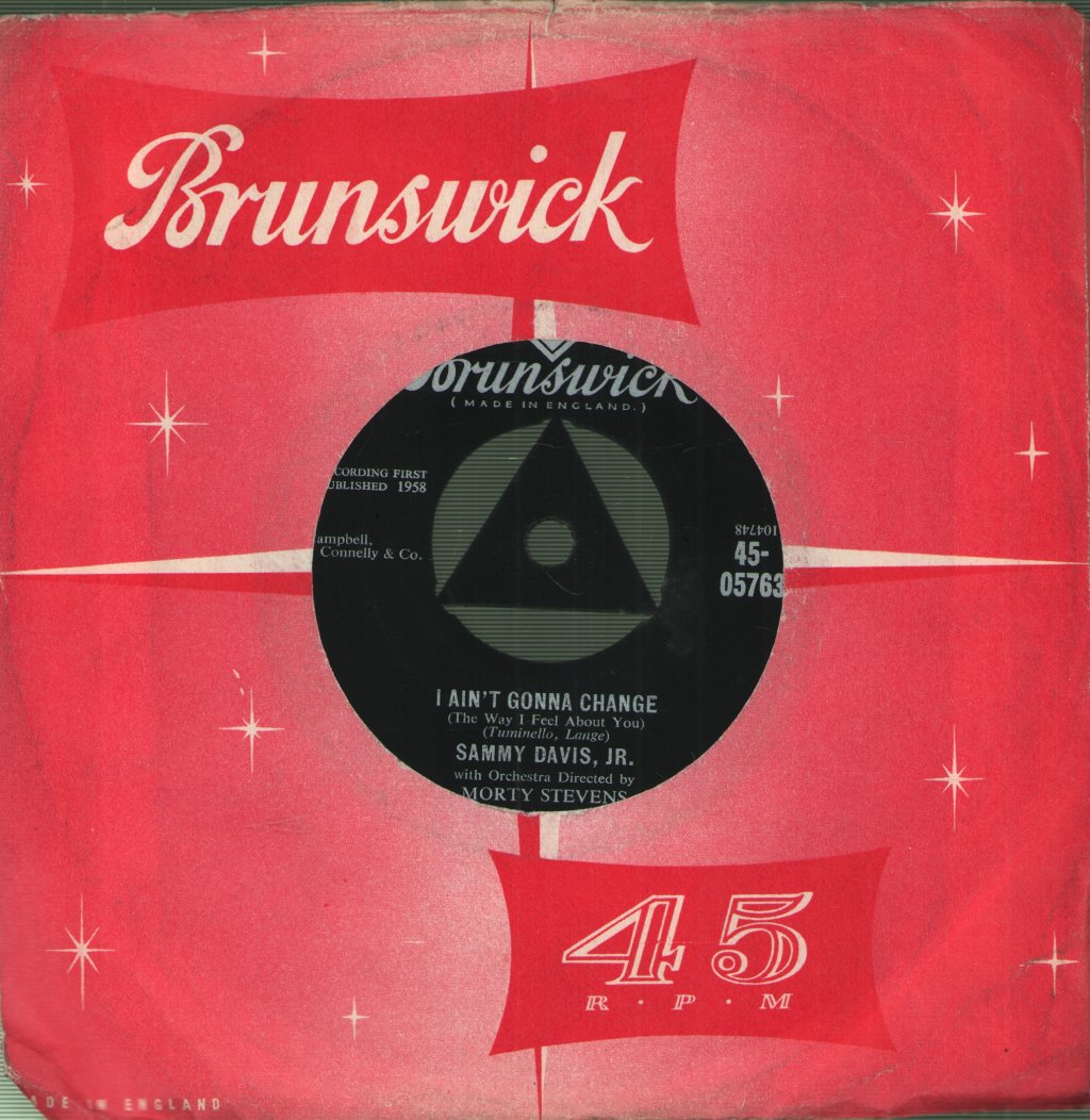 Sammy Davis Jr. - I Ain't Gonna Change - 7 Inch