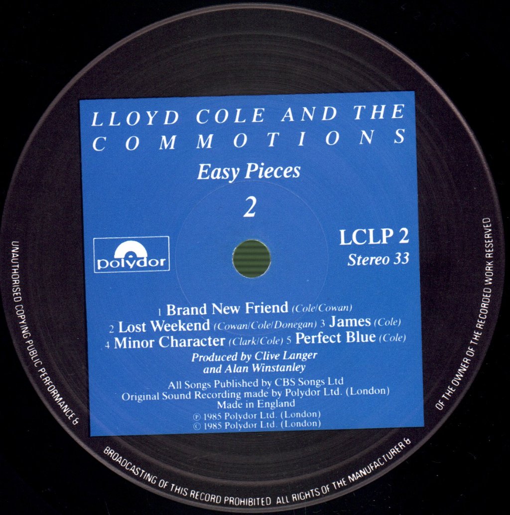 Lloyd Cole And The Commotions - Easy Pieces - Lp