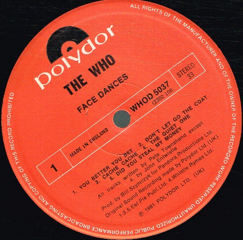 Who - Face Dances - Lp