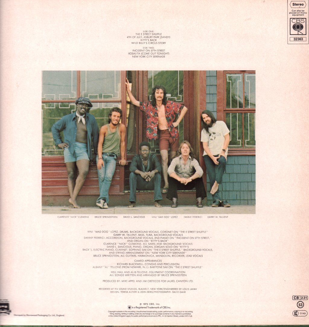 Bruce Springsteen - Wild The Innocent and The E Street Shuffle - Lp