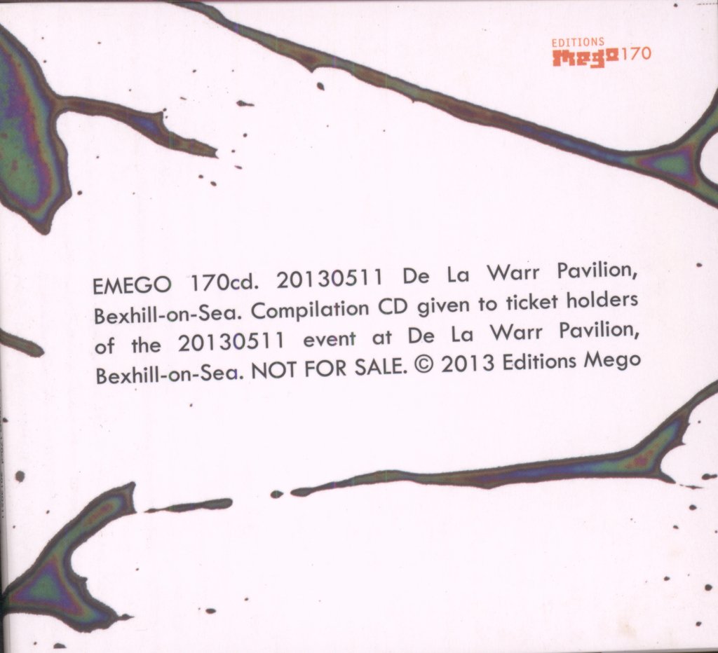 Various Artists - 20130511 De La Warr Pavilion, Bexhill-on-Sea - Cd