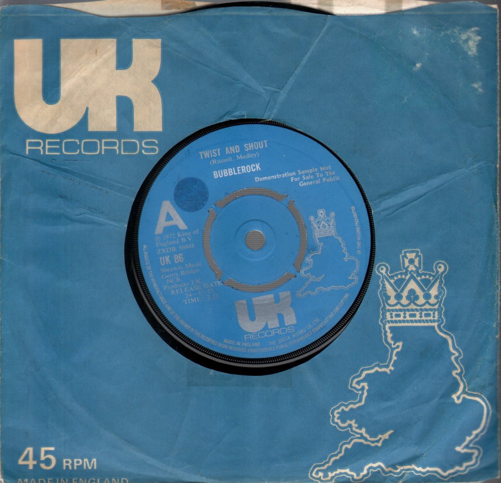 Bubblerock - Twist And Shout - 7 Inch