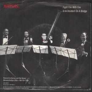 Kansas - Fight Fire With Fire - 7 Inch