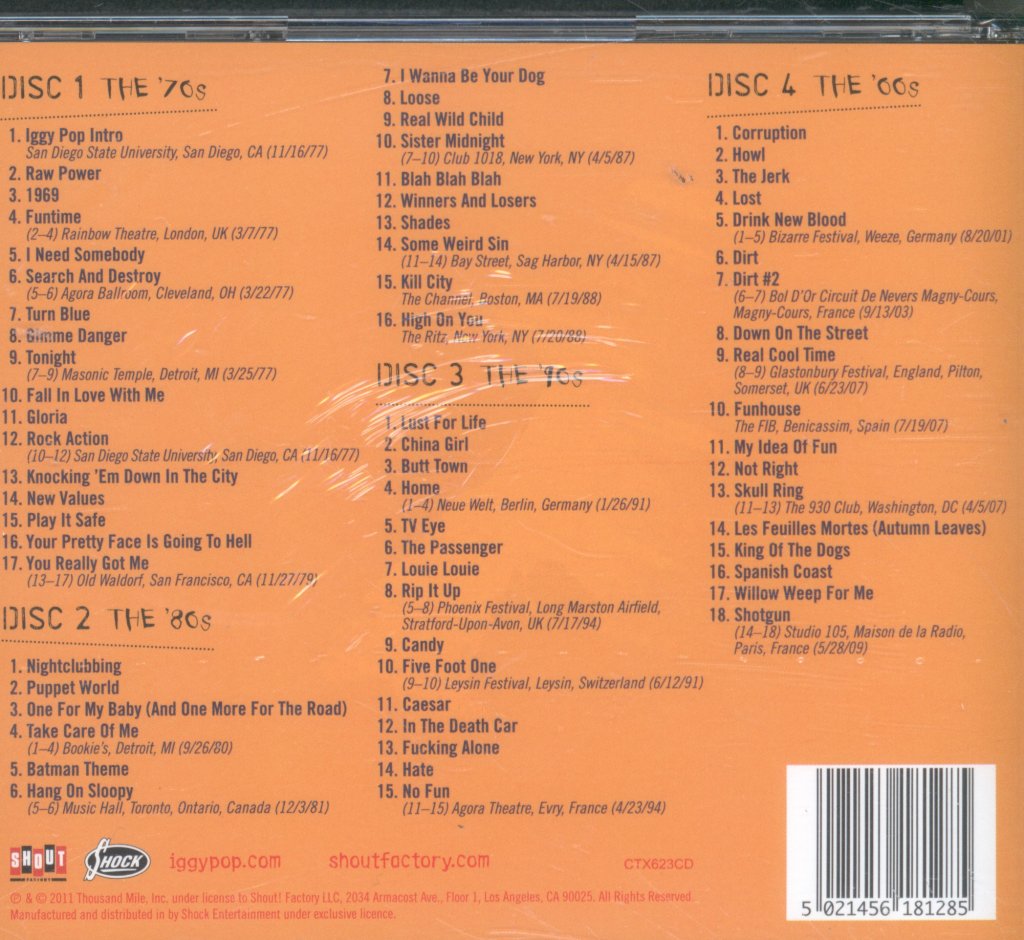 Iggy Pop - Roadkill Rising - Cd Set