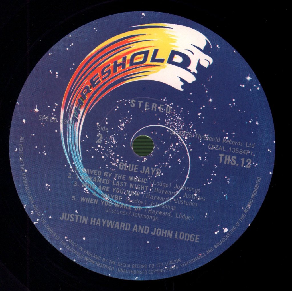 Justin Hayward And John Lodge - Blue Jays - Lp