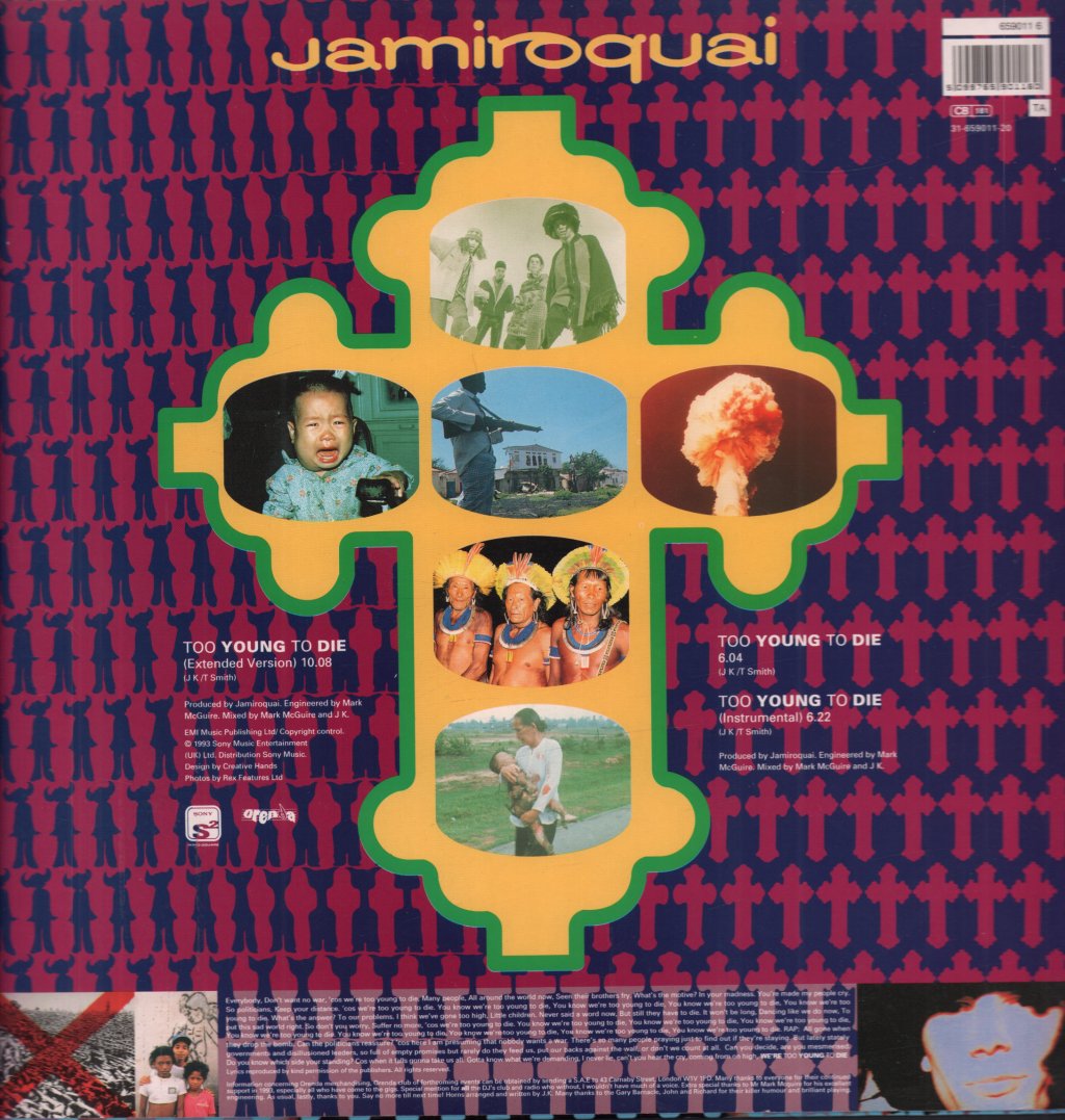 Jamiroquai - Too Young To Die - 12 Inch