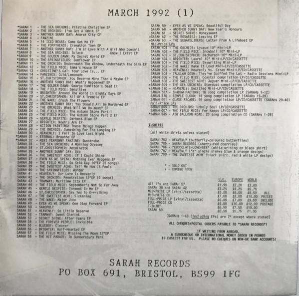 Another Sunny Day - New Year's Honours - 7 Inch