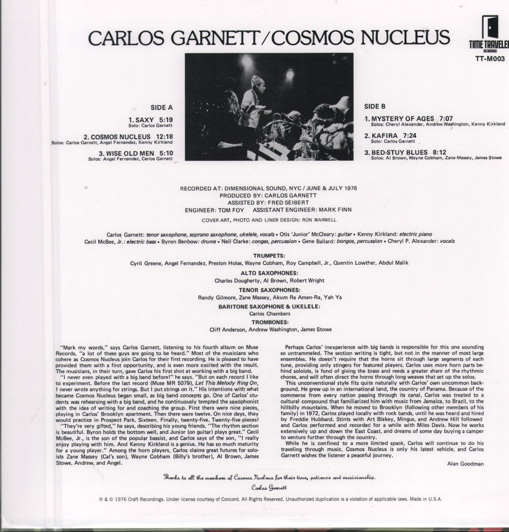 Carlos Garnett - Cosmos Nucleus - Lp