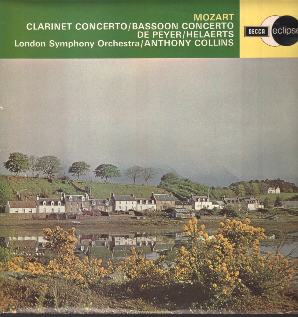 London Symphony Orchestra - Mozart Clarinet Concerto / Bassoon Concerto de peyer/helaerts - Lp