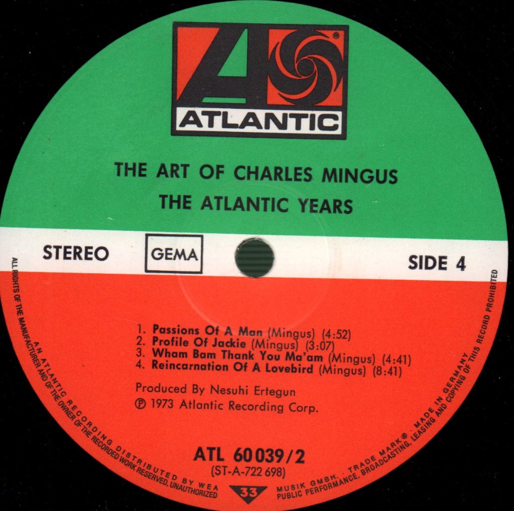 Charles Mingus - Art Of Charles Mingus - The Atlantic Years - Double Lp