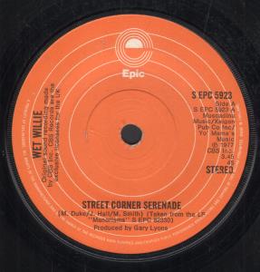 Wet Willie - Street Corner Serenade - 7 Inch