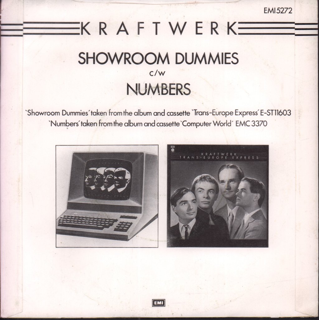 Kraftwerk - Showroom Dummies - 7 Inch