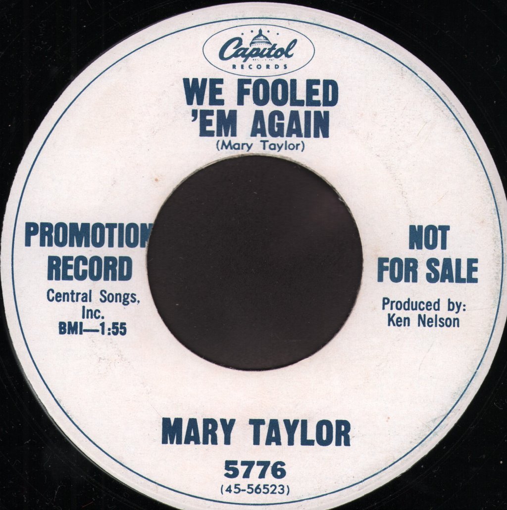 Mary Taylor - We Fooled 'Em Again - 7 Inch