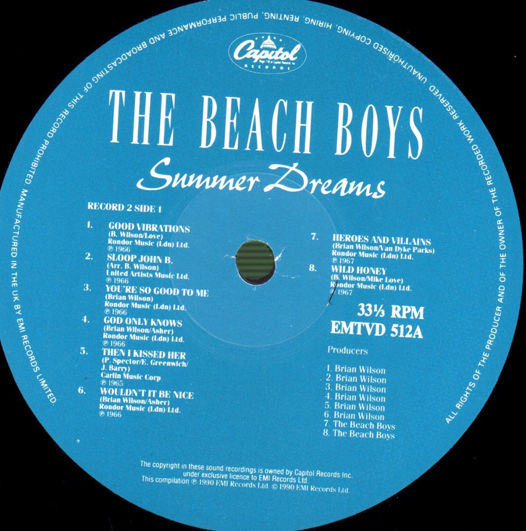 Beach Boys - Summer Dreams: 32 Classic Tracks - Double Lp