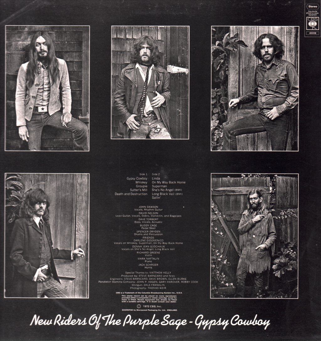 New Riders Of The Purple Sage - Gypsy Cowboy - Lp