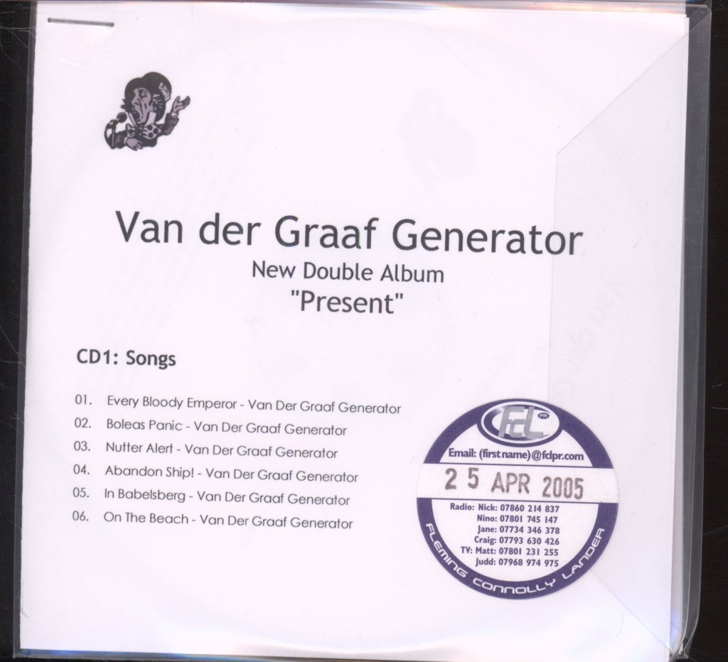 Van Der Graaf Generator - Present - Cdr