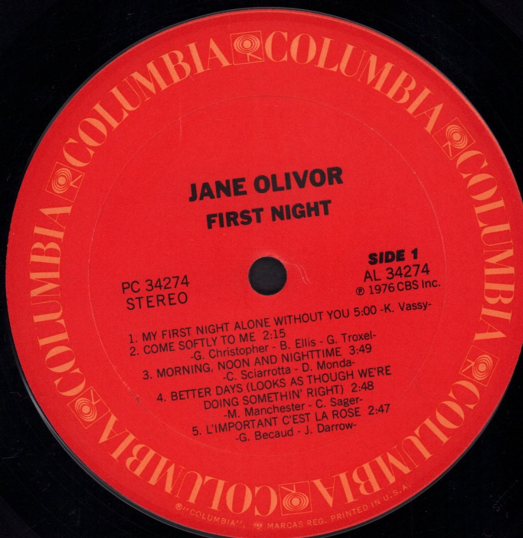 Jane Olivor - First Night - Lp