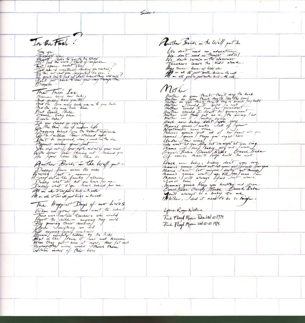 Pink Floyd - Wall - Double Lp