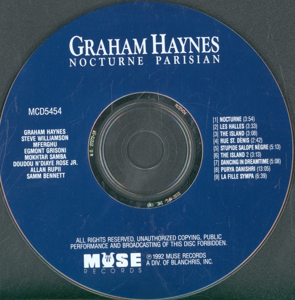 Graham Haynes - Nocturne Parisian - Cd