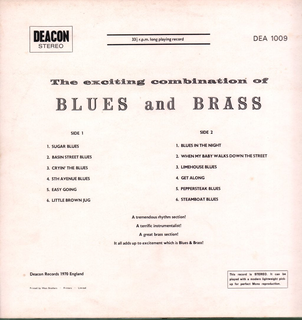 Unknown Artist - Exciting Combination Of Blues And Brass - Lp