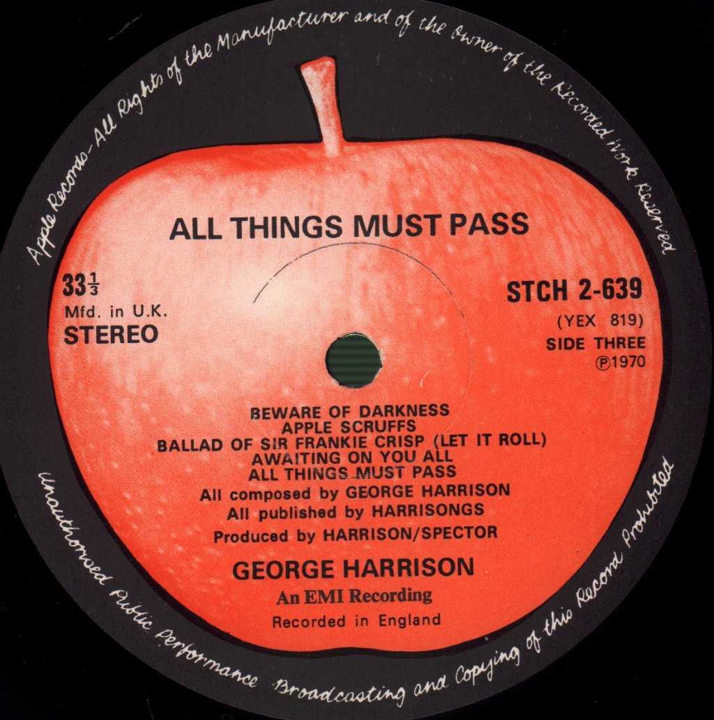 George Harrison - All Things Must Pass - Triple Lp